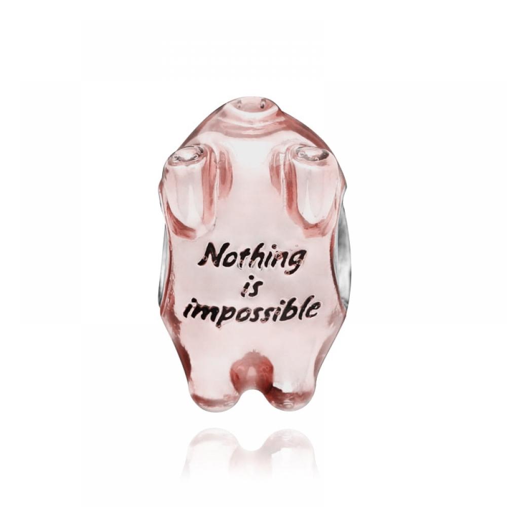 Pandora 792573c01 Latający Jednorożec Świnia Srebrny Charm