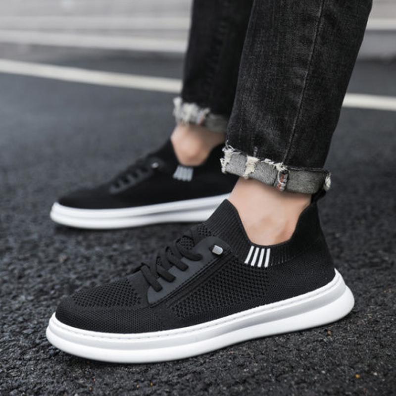 Men's lightweight, comfortable and fashionable flat shoes, casual sports shoes, spring and summer breathable loafers