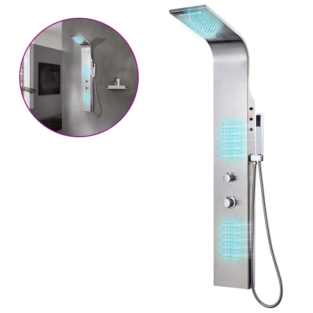 Stainless Steel Curved Shower Panel