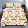 "Egg toast pattern" Bedding Duvet cover sets Duvet covers Pillowcases gifts (1 * Duvet Cover 2 * Pillowcases, without duvet insert)