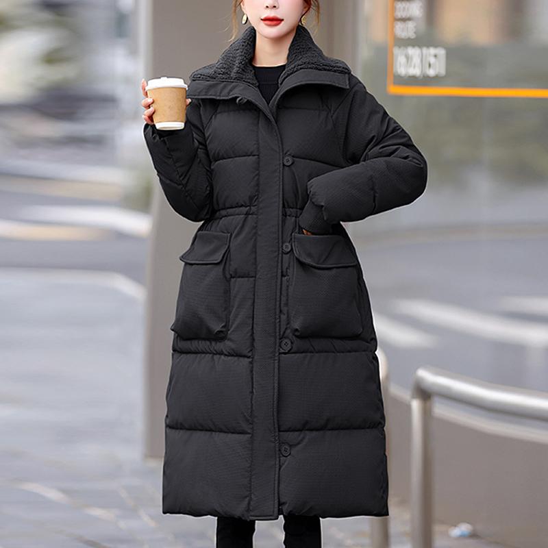 Women's Winter Coat Plus Size Fashion Thick Warm Long Warm Parkas Female Overcoat