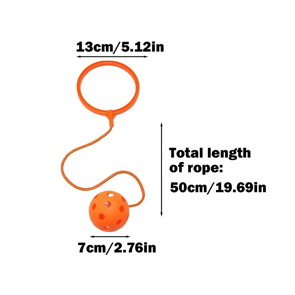 

Skip Ball Ankle Toy Outdoor Jumping Exercise Ball Children Ankle Skip Toy For School Breaks Family Vacations Camping Garden