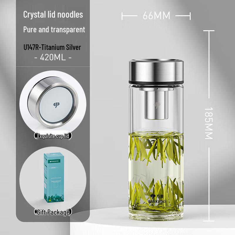 

Wanxiang U147R Thickened Borosilicate Glass Drinking Cup