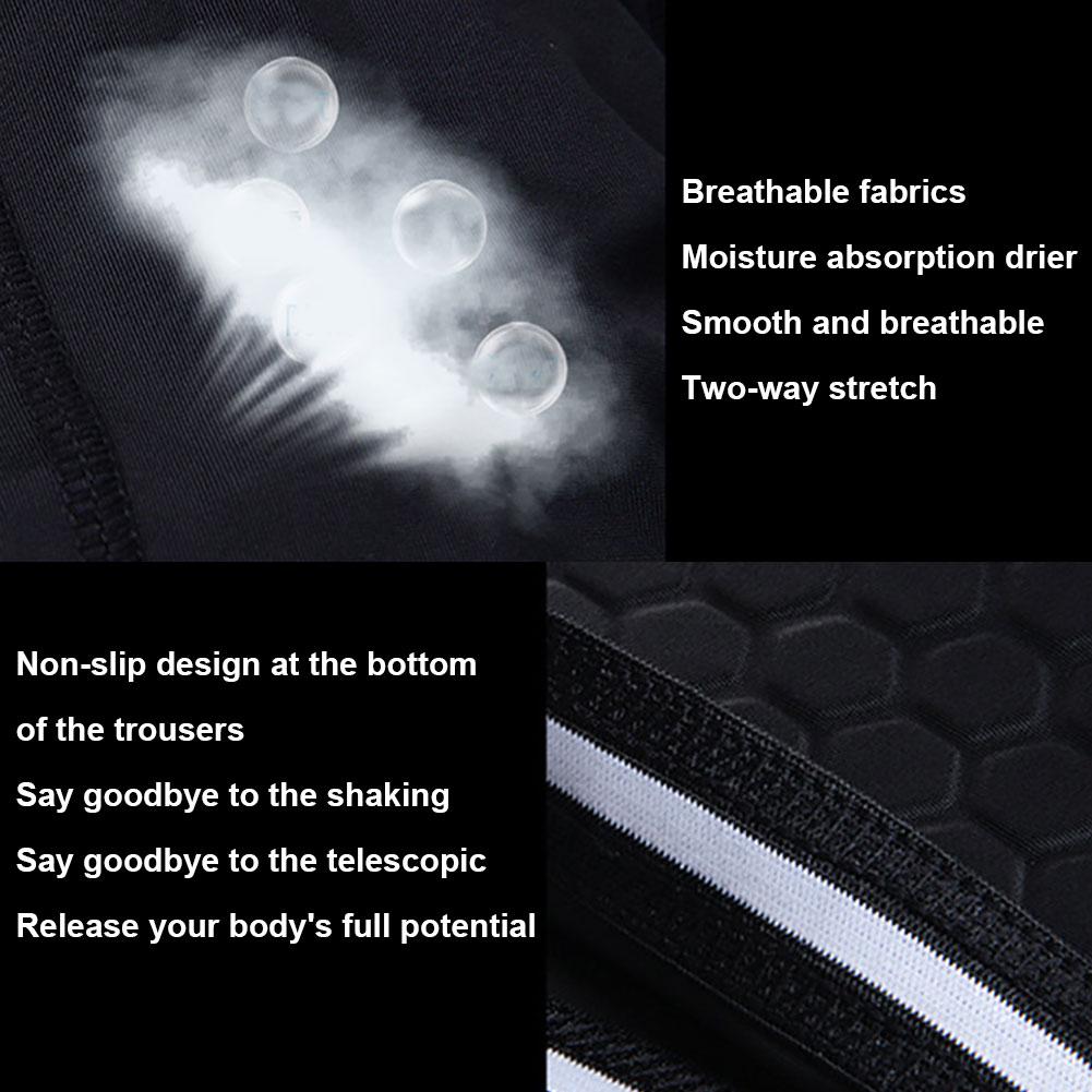 Sports Shorts Breathable Elastic Casual Anti Collision Men Soccer Football Basketball Padded Shorts