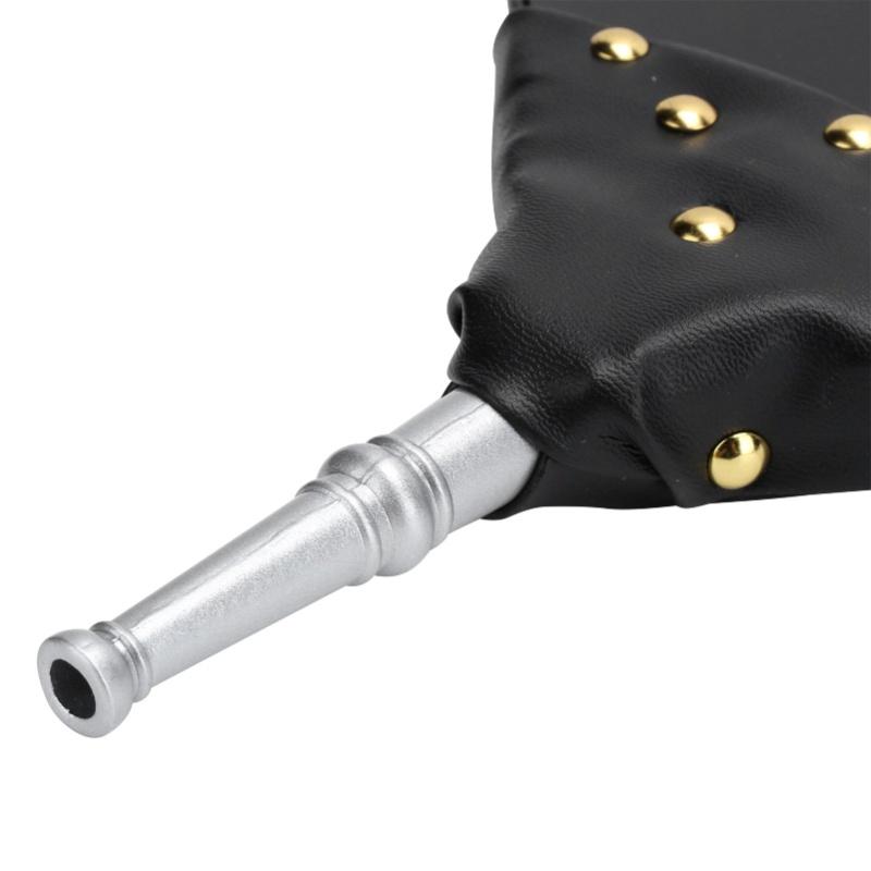Fireplace Bellows Manual Wood Air Blower For Outdoor Camping BBQ Grill Chimney Fire ToolsSilver Nozzle