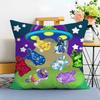 Cartoon Aphmau Decorative Cushion Cover Washable Linen Comfort Soft  for Sofa Bed Cozy Home Room Decor