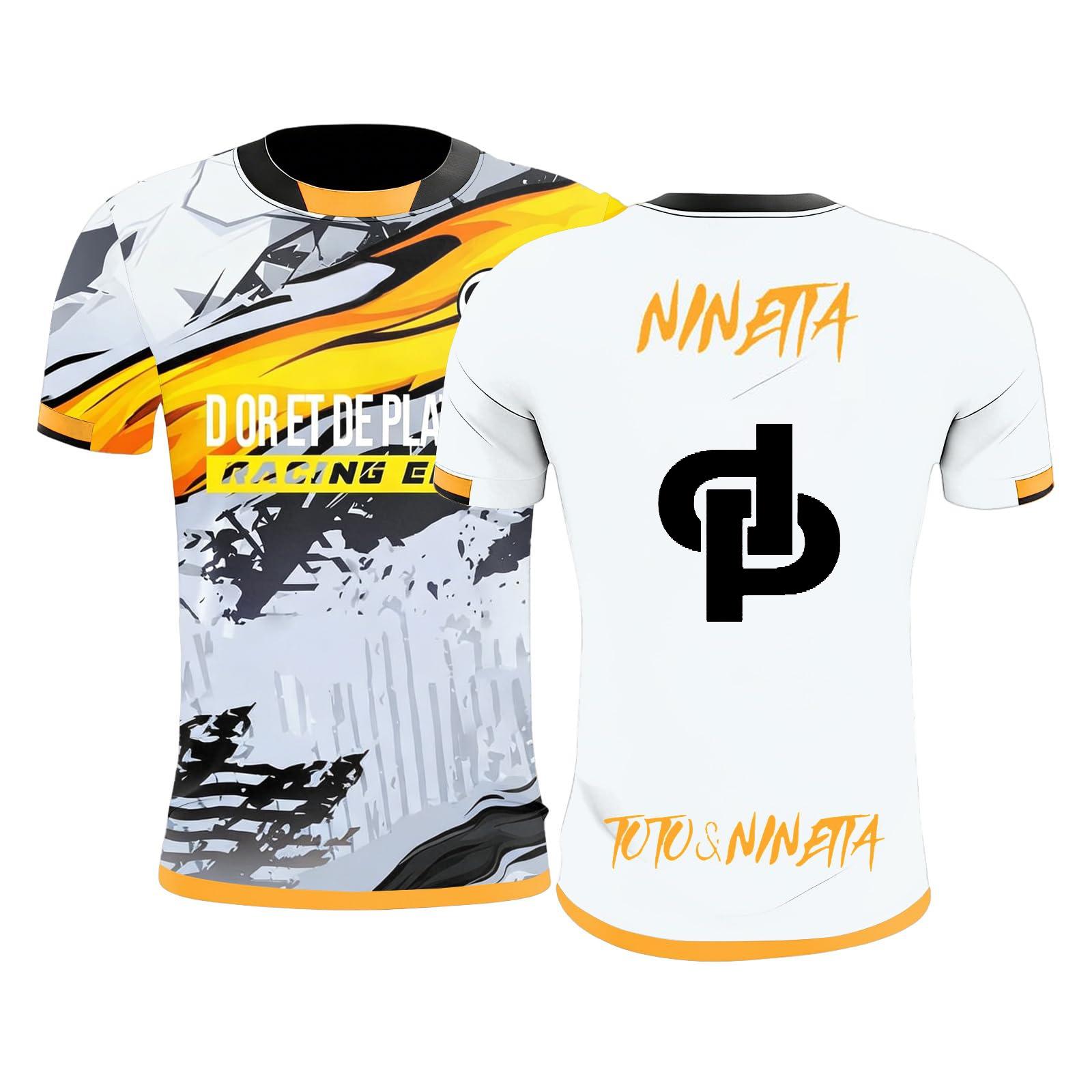 

Unisex Short Sleeve Sports Shirt Lightweight Breathable Athletic Top for Running Training Gym and Outdoor Activities M помаранчевий
