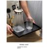 1 Pcs Black Large Plastic Tray Rectangle Decorative Tray New Serving Trays  Kitchen