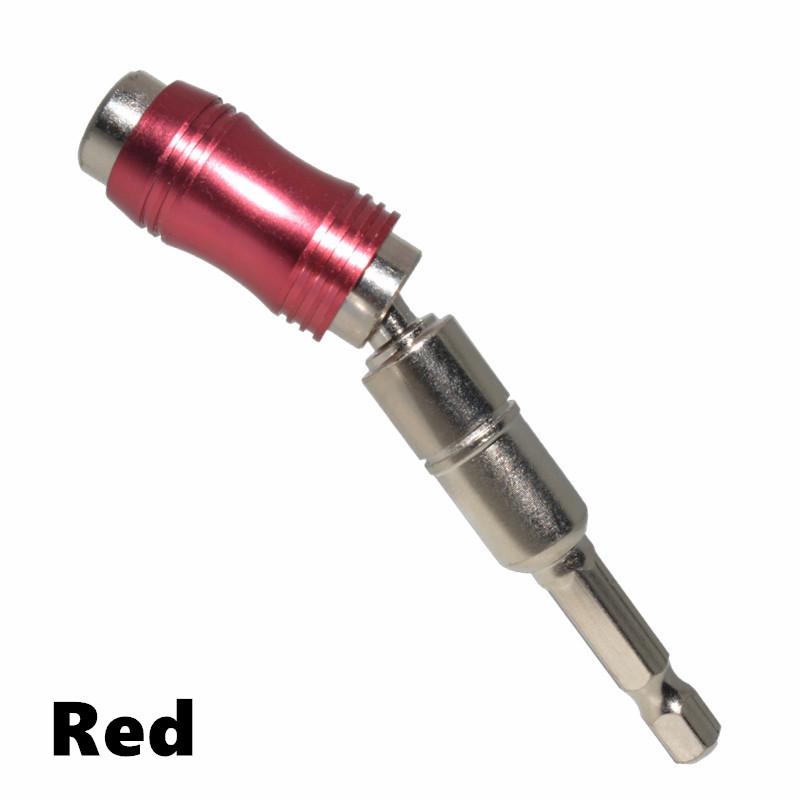 1pc Magnetic Screw Drill Tip, 1/4" Impact Tough Bit Holder With 20° Pivoting , Bendable Extender Quick Change Locking Rotating