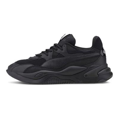 Tessuto a Rete Rs-2K Pelle Sintetica Semplice Colore Unito Mid-Top Lifestyle Scarpe Casual Sneakers Unisex Nero 375367-02