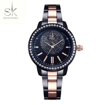 Diamond Women Quartz Watches Ladies Top Brand Crystal Luxury Female Wrist Watch SK Girl Clock Relogio Feminino