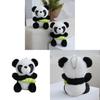 Cute Panda Stuffed Toy Keyring With Soft Plush Material For Bag Accessories