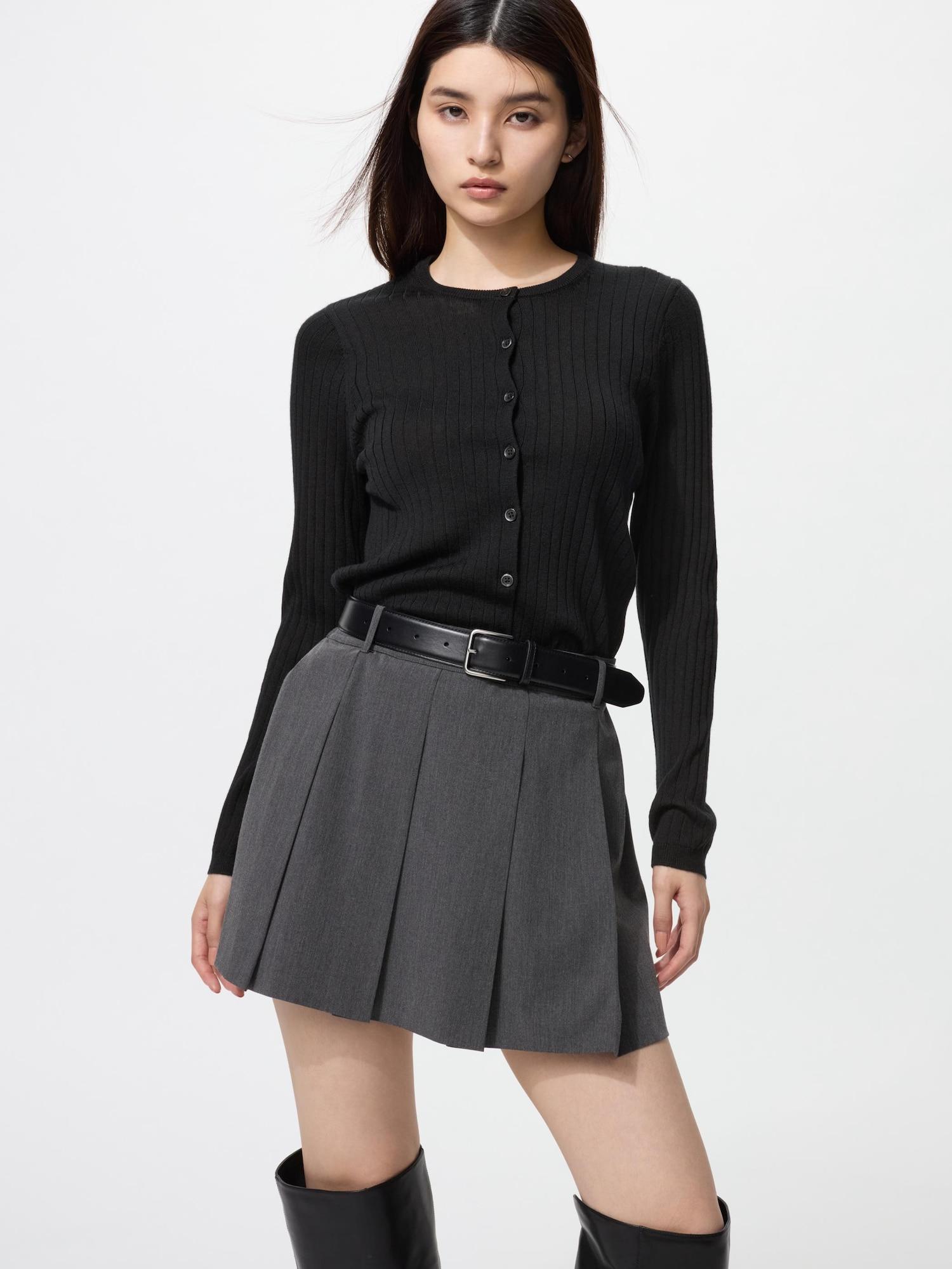 

Кардиган укороченный Uniqlo Merino Rib с круглым вырезом 09 BLACK/WOMEN L