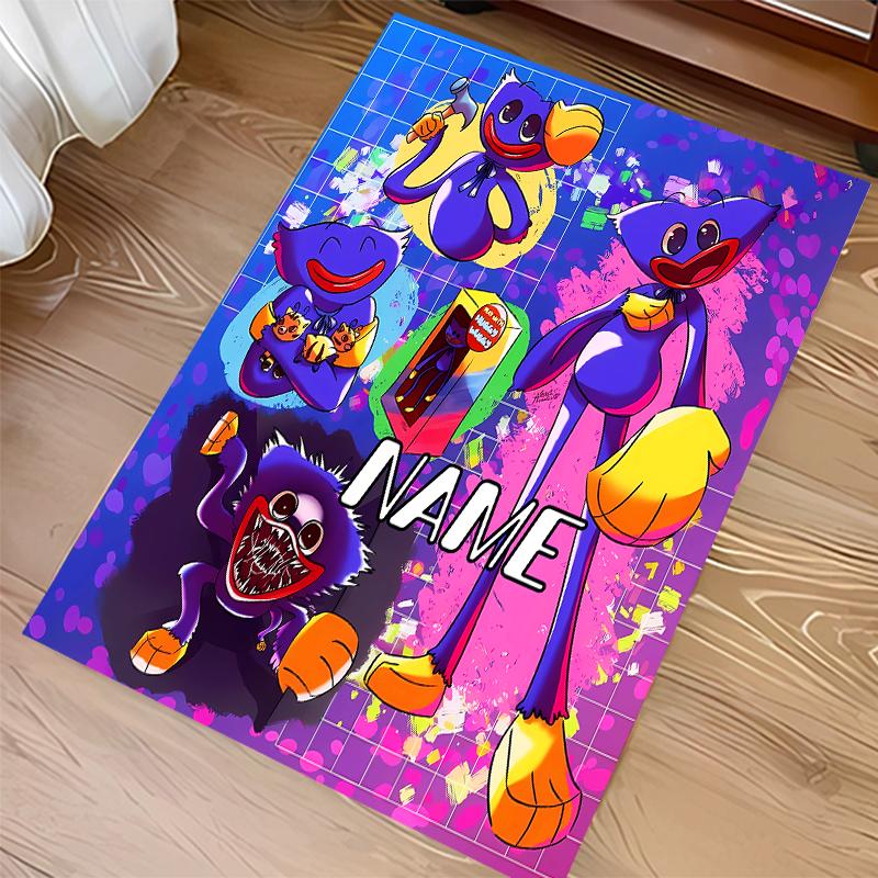 Custom Personalization Poppy Playtime Print Area Rug - Soft, Washable Non-Slip Indoor Mat,Living Room,Home&Office Decorative Rug