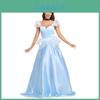 Cinderella Cosplay Cinderella Princess Dress With Tulle Skirt For Women Halloween