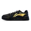 Li Ning Sycee V2 Cushioning, Wear Resistant Low top Skateboard Shoes Men's Black Gold AGCU515-5(Team652-)