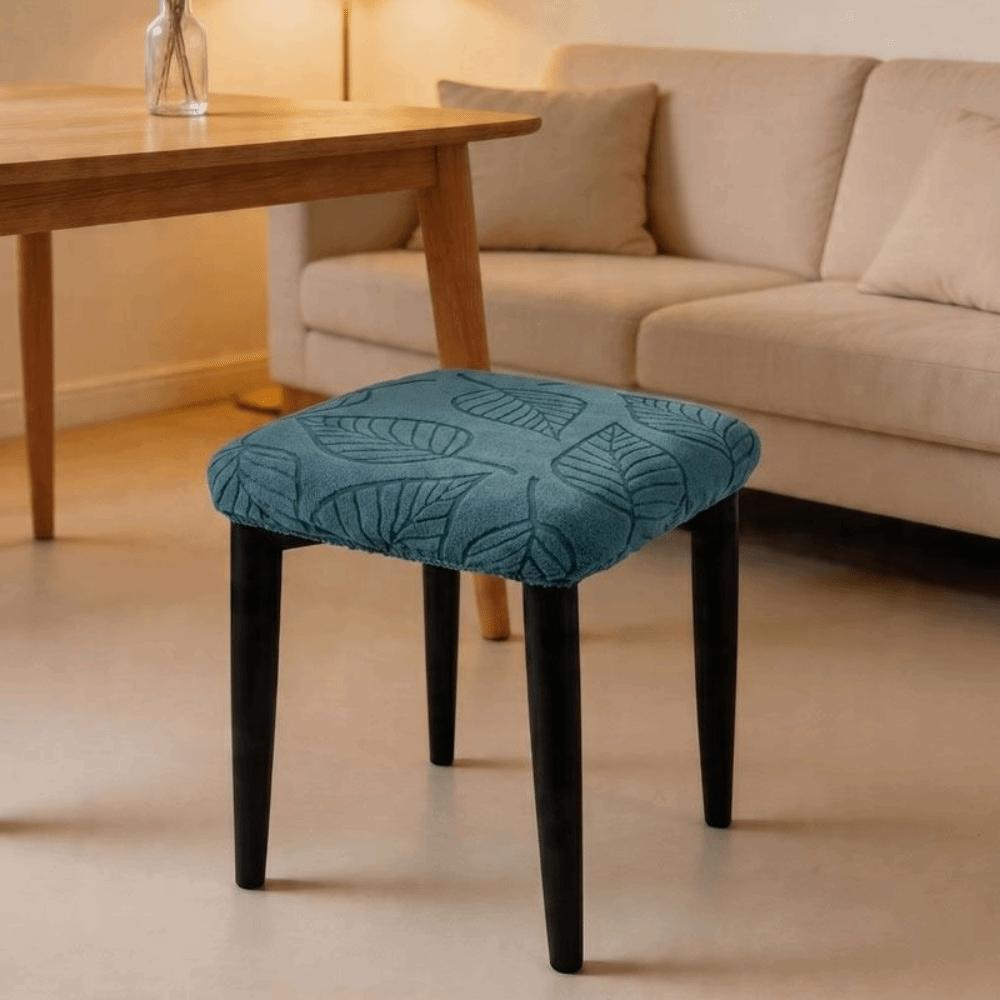 Solid Color Chair Seat Cover Waterproof Stool Cover Stretch Seat Covers  for Square Chairs