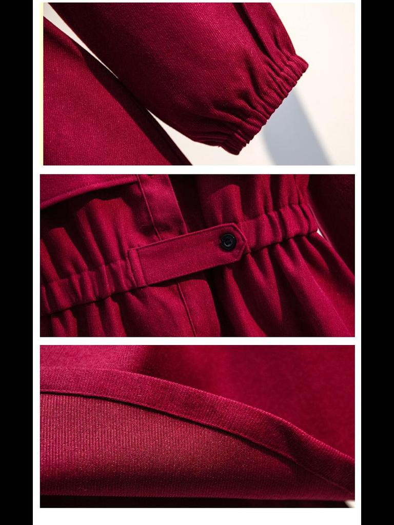 Girls' College Style Long Sleeve Princess Dress for Autumn and Spring