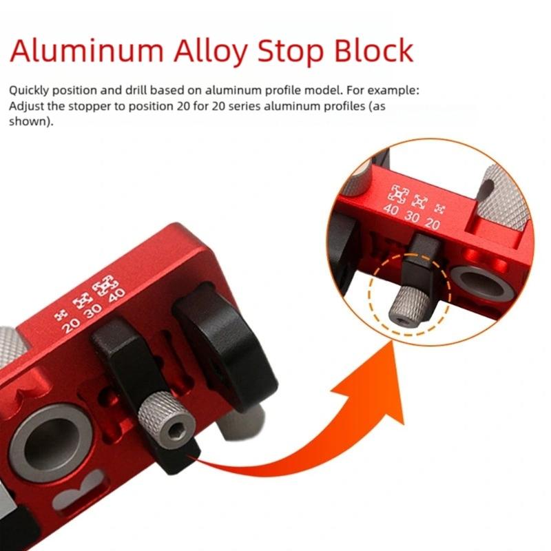 Fixing Fixture for Punching Aluminum Profile Aid Multifunctional Convenient Locator Through Hole Auxiliary Tool