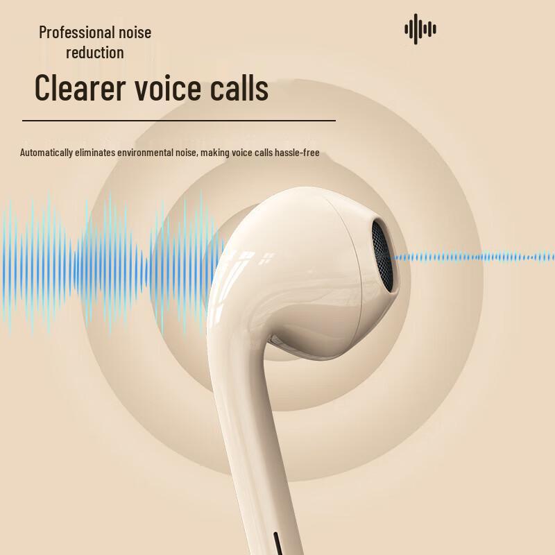 Second-Gen Semi-In-Ear Wired Earphones for Type-C/3.5mm, Ideal for Mobile, PC, Gaming, and K-Song