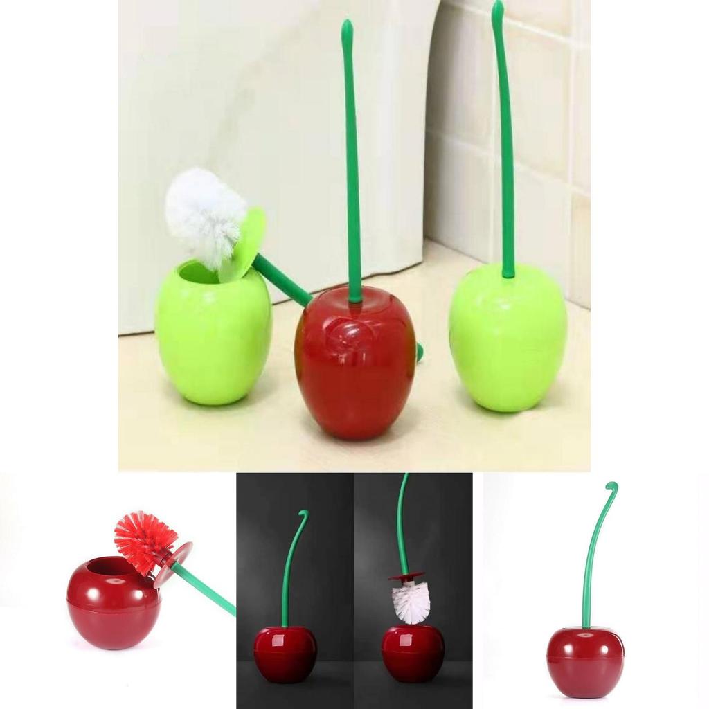 Durable Plastic Toilet Brush Set Cherry Toilet Brush For Effective Toilet Cleaning Innovative Cleaning Brush For Bathroom