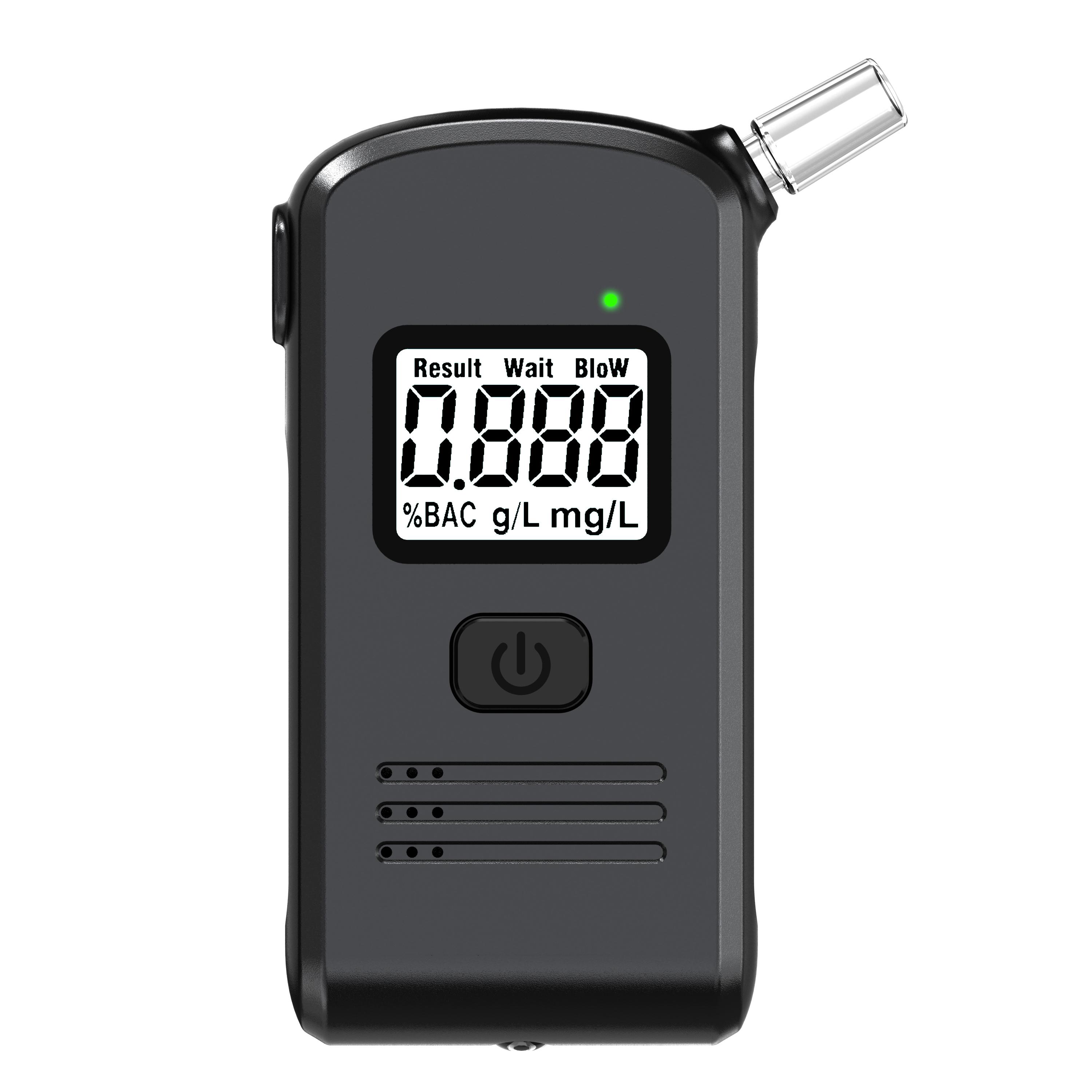 

Цифровой алкотестер Профессиональный алкодетектор Алкотестер Полицейский алкотестер ЖК-дисплей Тест на алкогольное опьянение для дома чёрный