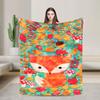 Süßer Fuchs Kuscheldecke Lustige Reise Büro Überwurfdecke Sofa Bett Flanell Tagesdecke Sofa Bettbezug
