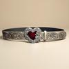Trendy Personality Retro Embossed Ladies Belt Versatile Belt Women