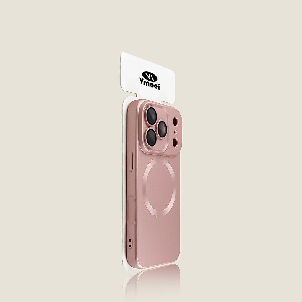 Luxury Matte Metallic Sheen Magnetic Case For 17 16 15 13 14 11 12 17 Pro Max Phone Cases Lens Protector Shockproof Cover