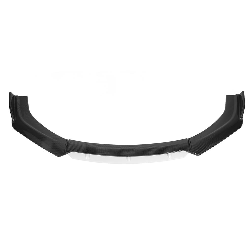 Front Bumper Lip Spoiler Splitter Kit Aerodynamic Part for Auto Car Modification(Glossy Black White )