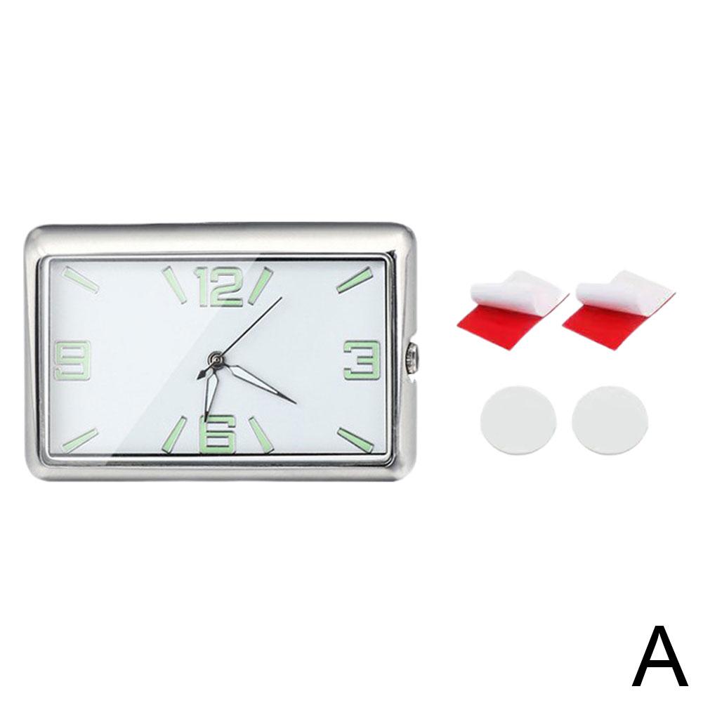 Car Clock Automobile Internal Stick-On Mini Digital Fashion Watch Auto Quartz Clock Watch Car Ornaments Accessories