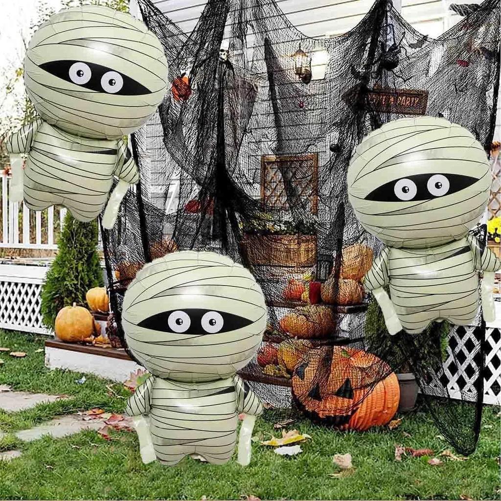 2pcs Halloween Mummy Foil Balloons For Halloween Party Birthday Ghost Party Decoration Supplies