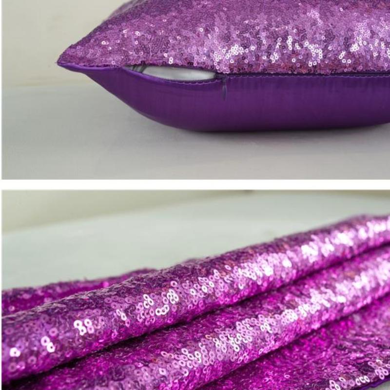 1Pcs Glitter Solid Color Gradient Pillow Cover Living Room Bedroom Sofa Cushion Cover Spring Festival Home Decor Pillow Case