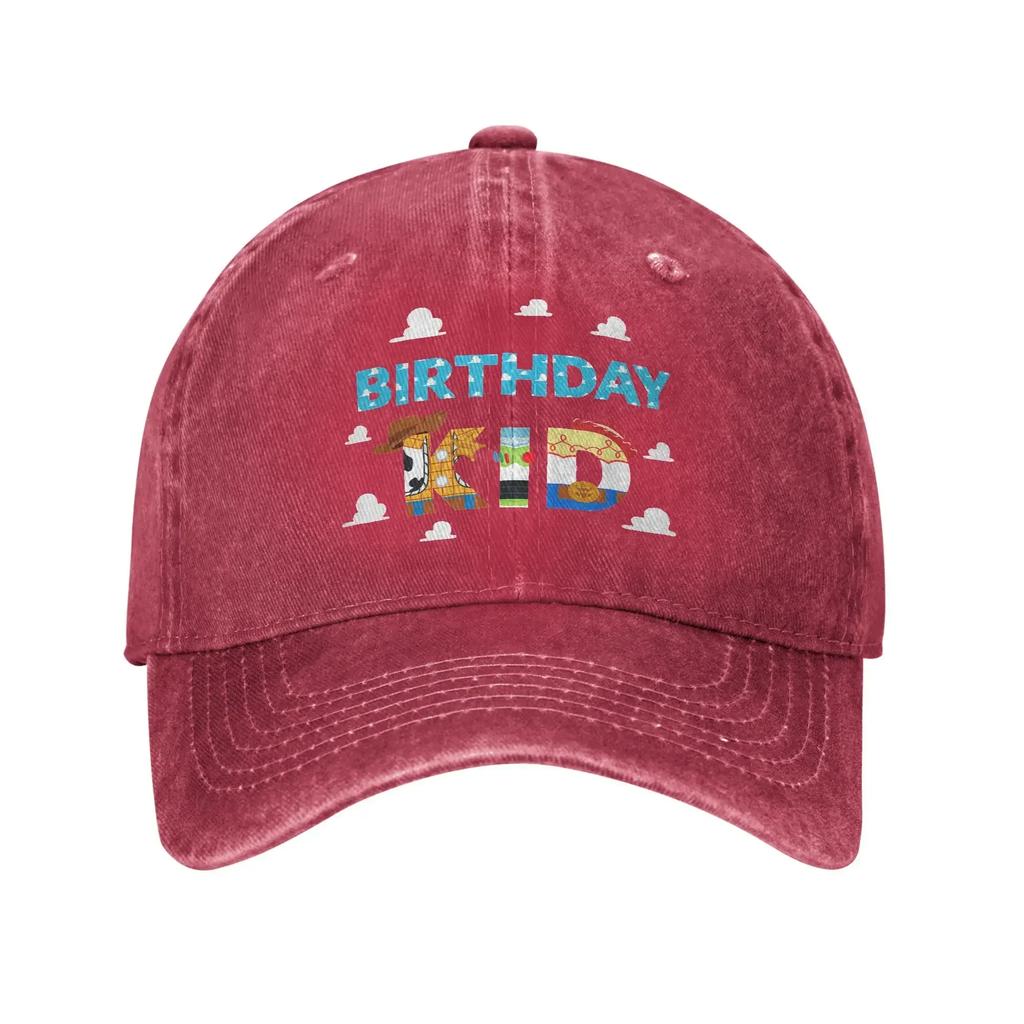 Clouds Birthday Kid Unisex Baseball Caps  Distressed Washed Caps Hat Vintage Outdoor Summer Unstructured Soft Sun Cap