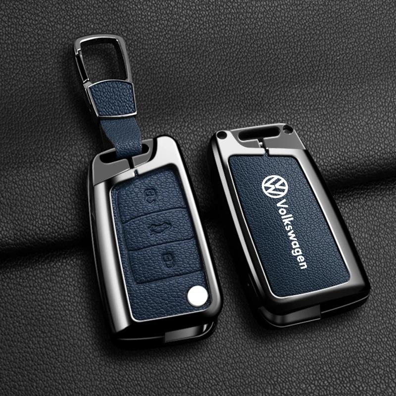 VW GTI GOLF 2026 Hot For VW VOLKSWAGEN Car Flip Key Case Cover Shell For VW Volkswagen Golf 7 MK7 Tiguan  FR 2 For Seat Ateca Le