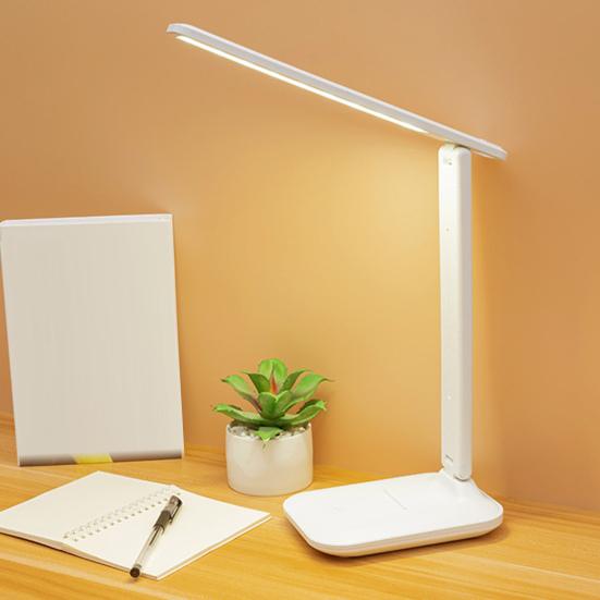 3 tryby Możliwość przyciemniania Sterowanie dotykowe Składana lampa biurkowa USB Zasilana akumulatorowo Lampka do czytania LED Home Decor