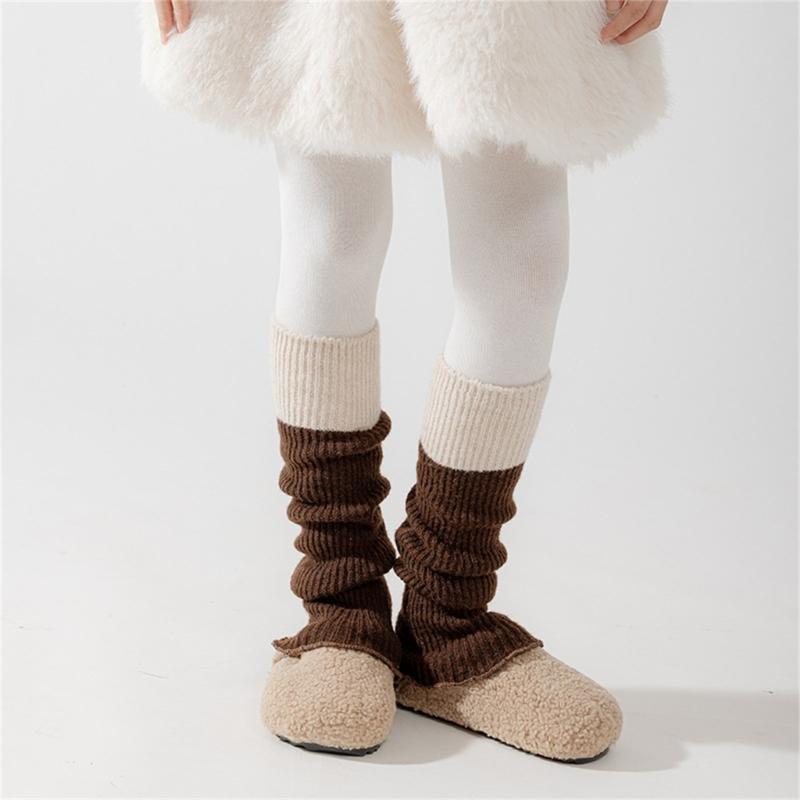 Children's Sweet Leg Warmer Cosy Knitting Fabric Breathable & Stackable for Baby Girls 3 to 13 Year Socks Sleeve