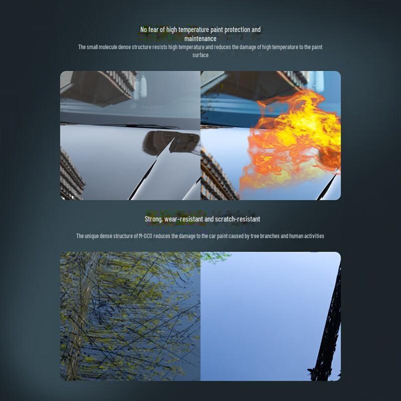 Nano Crystal Car Paint Polymer Coating Spray for Black and White Cars