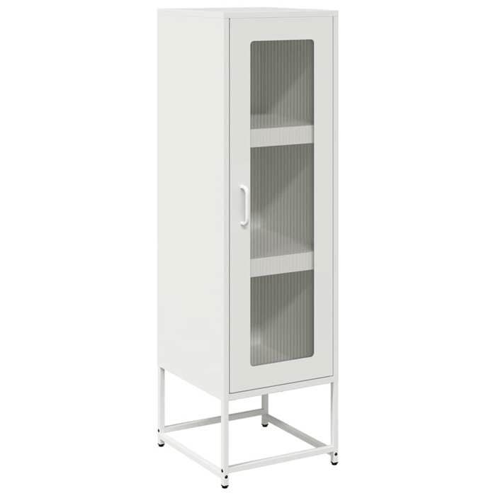 VidaXL Highboard White 36x39x123 Cm Cold-rolled Steel, Sideboard, Cupboard, Side Cabinet, Cabinet, 853397