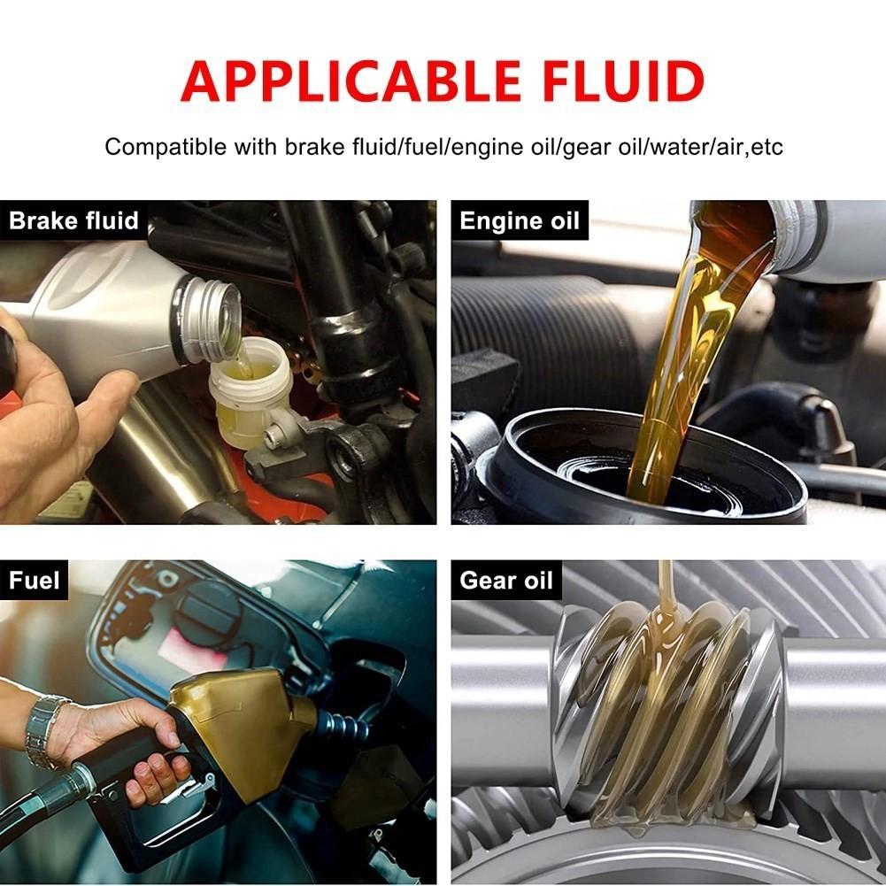 Black AN6 Fuel Hardline Tube Fitting Connector Adapter Male Flare To 3/8" or 5/16" Aluminum Alloy Fuel System Fuel System Fittings7