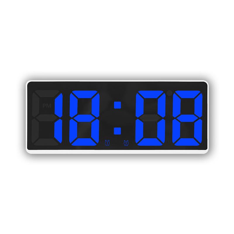 Dual Alarm Clocks with Large LED Screen - Modern Korean Design 6628