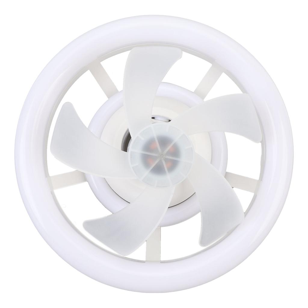 Ceiling Fan With LED Light Dimmable 3 Wind Speed Remote Control RGB Effect E27 Ceiling Fan for