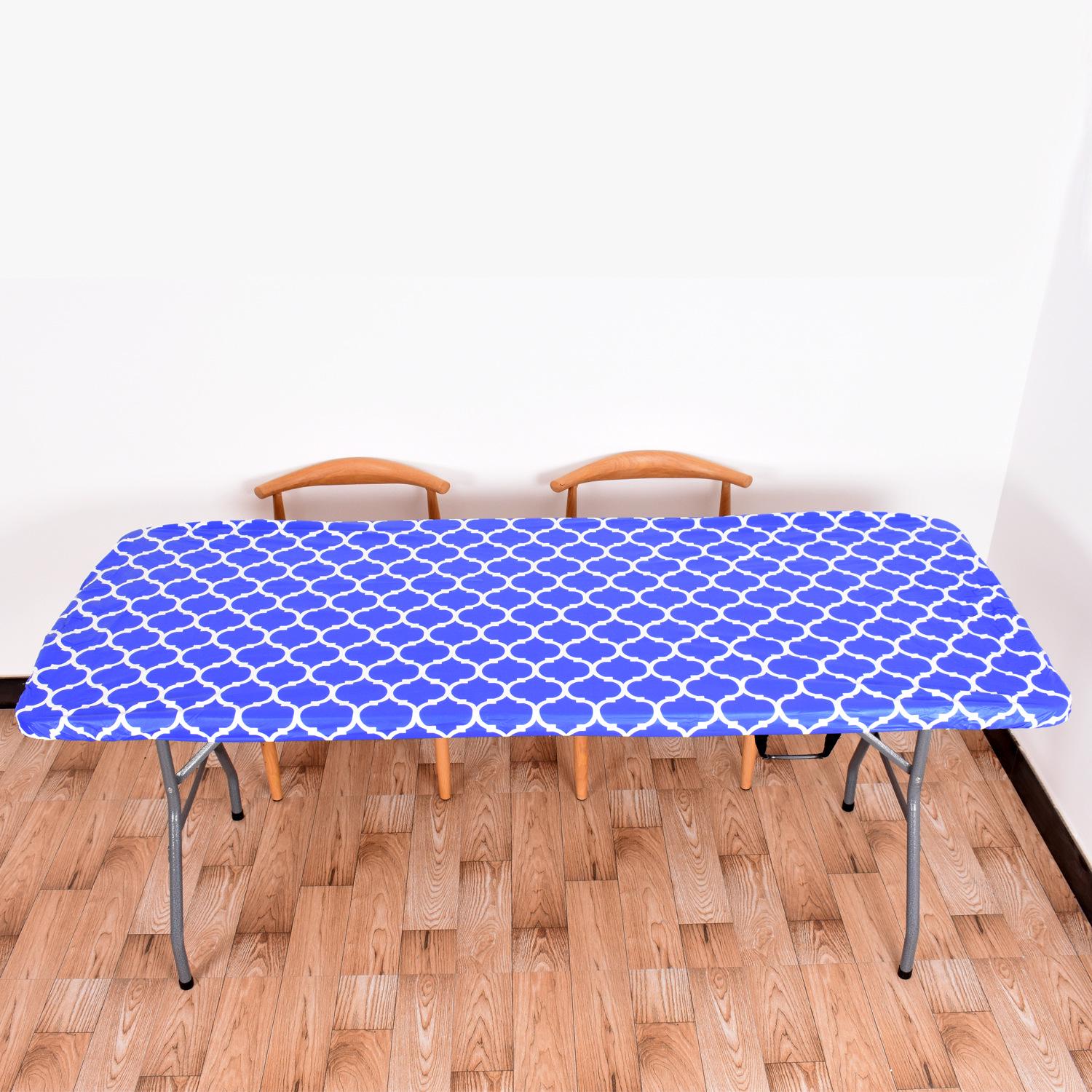 

Waterproof Elastic PVC Vinyl Tablecloth for Picnic, Camping, and Parties 30x48in (4FT)