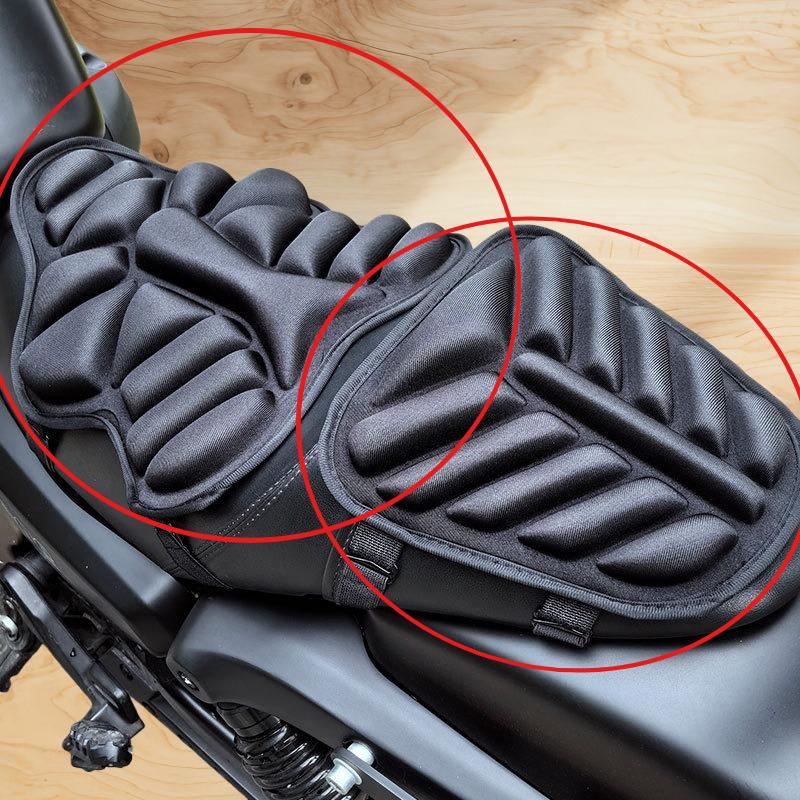 Motorcycle shock-absorbing breathable seat cushion 3D double seat cushion for Yamaha Harley Honda BMW Ducati Kawasaki Suzuki KTM