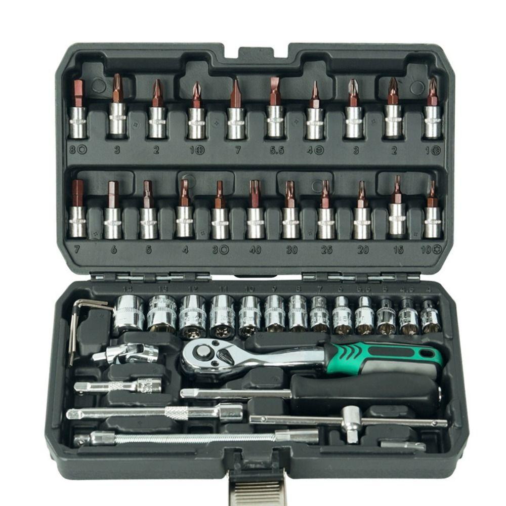 Wear-resistant Ratchet Wrench Set Strong Toughness Screwdriver Socket Nut Set  Automotive Repair