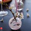 ADERIA Tsugaru Vidro Flower Travel Cherry Blossom Flower Vase Made In Japan Presentation Box Flower Vase Vase Stylish Glass Vase Container Flower