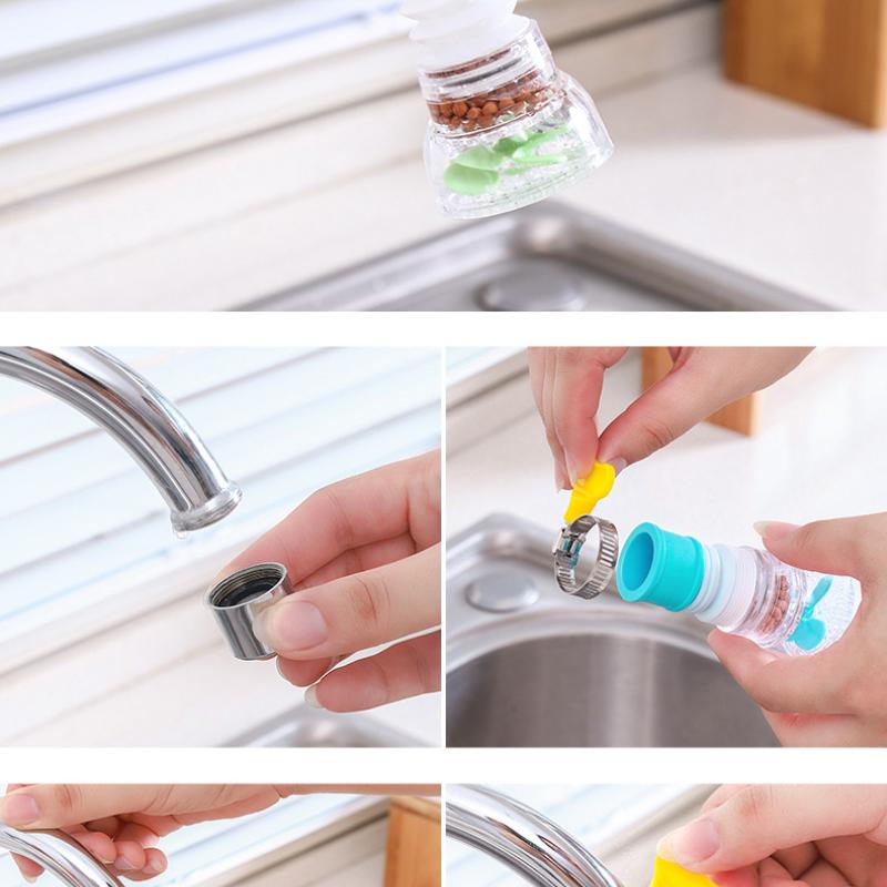 360 Degree Adjustable Faucet Extender Shower Water Tap Gadget Water Tap Extension Filter Kitchen Bathroom Accessories
