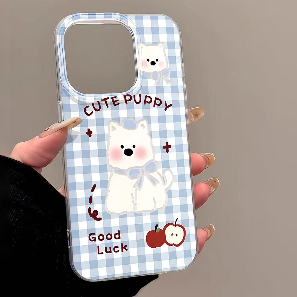 Painted Phone Case for iPhone 12 13 15 16 iPhone 16 12 13 14 15 Pro  14 15 16 Pro Max Coverage Shockproof Anti-Fingerprint Fresh Style Protective Case