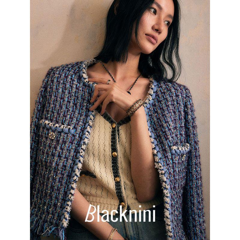 Blacknini Fabric Handmade Brushed Tweed Outwear