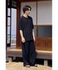 YOUTH Henley Neck H/S T-Shirt - Black